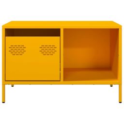 Berkfield Home Coffee Table Mustard Yellow 68.5x50x43.5 cm Cold-rolled Steel - thumbnail 6