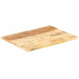 Berkfield Home Table Top Solid Mango Wood 25-27 mm 90x70 cm in Brown - thumbnail 7