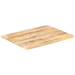 Berkfield Home Table Top Solid Mango Wood 25-27 mm 90x70 cm in Brown - thumbnail 4