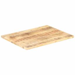 Berkfield Home Table Top Solid Mango Wood 25-27 mm 90x70 cm in Brown - thumbnail 6