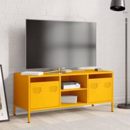 Berkfield Home TV Cabinet Mustard Yellow 101.5x39x43.5 cm Cold-rolled Steel