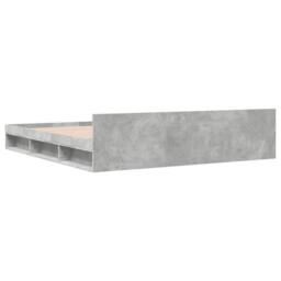 Berkfield Home Bed Frame w/Drawers Frame Concrete Grey 180x200 cm Super King - thumbnail 6