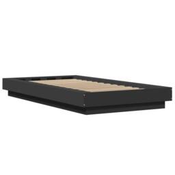 Berkfield Home Durable Bed Frame with LED Lights without Mattress Black 100x200cm - Size: 100x200 cm - thumbnail 7