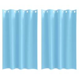 Berkfield Home Modern Curtains with Curtains 2 pcs Light blue 175 x 140 cm Polyester - thumbnail 3