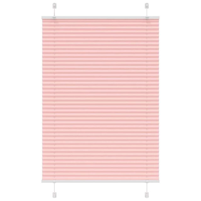 Berkfield Home Pleated Blind Pink 90x100 cm Fabric Width 89.4 cm Polyester - image 1