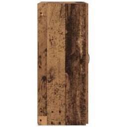 Berkfield Home Office Cabinet Old Wood 60 x 32 x 77.5 cm - Engineered Wood in Brown - thumbnail 7