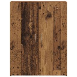 Berkfield Home Office Cabinet Old Wood 60 x 32 x 77.5 cm - Engineered Wood in Brown - thumbnail 6