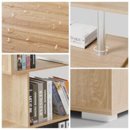 KORVIXA Office Desk Computer Corner Desk L-Shaped in Natural - Size: 100 cm - thumbnail 4