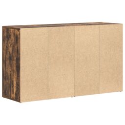 Berkfield Home Sideboard Smoked oak Engineered wood 120 x 36 x 69 cm Sideboard in Brown - thumbnail 8