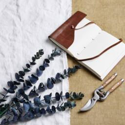 Lemon Pavilion Furniture and Decor Large Eucalyptus Stem - Plastic - L25 x W25 x H79 cm - Blue - thumbnail 1