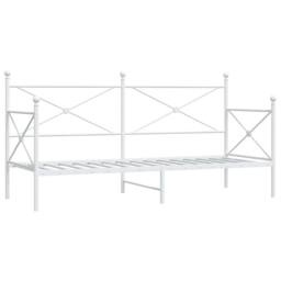 Berkfield Home Day Bed without Mattress White 90x200 cm Steel
