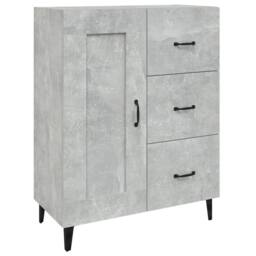 Berkfield Home Sideboard Concrete Grey 69.5x34x90 cm Engineered Wood - thumbnail 3
