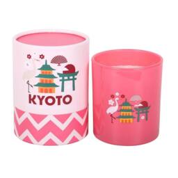 Something Different Kyoto Bamboo & Cherry Blossom Scented Candle in Pink - thumbnail 3