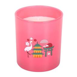 Something Different Kyoto Bamboo & Cherry Blossom Scented Candle in Pink - thumbnail 2