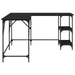 Berkfield Home Decorative Desk Black 139x139x75 cm Engineered Wood - Size: 139 x 139 x 75 cm - thumbnail 6