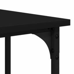 Berkfield Home Decorative Desk Black 139x139x75 cm Engineered Wood - Size: 139 x 139 x 75 cm - thumbnail 9