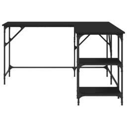 Berkfield Home Decorative Desk Black 139x139x75 cm Engineered Wood - Size: 139 x 139 x 75 cm - thumbnail 5