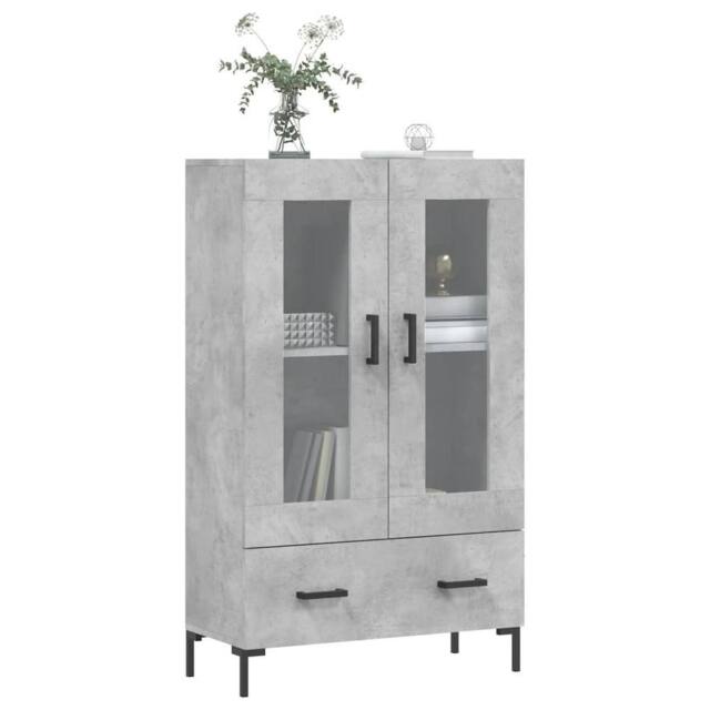 Berkfield Home Highboard Concrete Grey 69.5x31x115 cm Engineered Wood - image 1