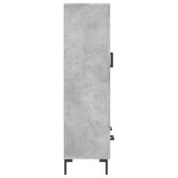 Berkfield Home Highboard Concrete Grey 69.5x31x115 cm Engineered Wood - thumbnail 7