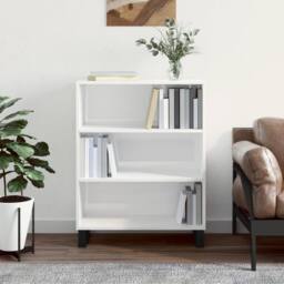 Berkfield Home Shelf Cabinet High Gloss White 69.5x32.5x90 cm Engineered Wood - thumbnail 2