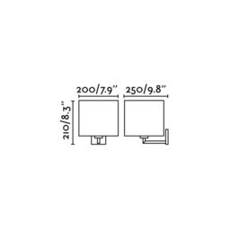 Netlighting Sahara 1 Light Indoor Wall Light Chrome with White Shade E27 - thumbnail 2