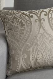 Curtina 'Chateau' Jacquard Filled Cushion in Natural - Size: 43 cm x 43 cm - thumbnail 1