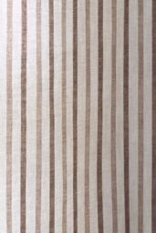 Catherine Lansfield 'Logan Stripe' Lined Eyelet Curtains in Natural - Size: 168 cm width x 183 cm drop - thumbnail 3