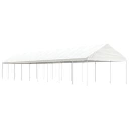 Berkfield Home Gazebo with Roof White 20.07x4.08x3.22 m Polyethylene - thumbnail 2