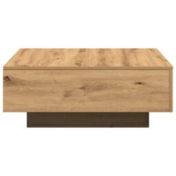 Berkfield Home Coffee Table Artisan Oak 80x80x31 cm Engineered Wood in Brown - Size: 80 x 80 x 31 cm - thumbnail 8
