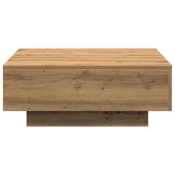 Berkfield Home Coffee Table Artisan Oak 80x80x31 cm Engineered Wood in Brown - Size: 80 x 80 x 31 cm - thumbnail 6