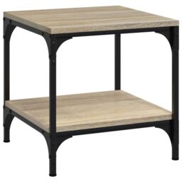 Berkfield Home Side Tables 2 pcs Sonoma Oak 40x40x40 cm Engineered Wood in Brown - Size: 40 x 40 x 40 cm - thumbnail 5