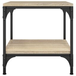 Berkfield Home Side Tables 2 pcs Sonoma Oak 40x40x40 cm Engineered Wood in Brown - Size: 40 x 40 x 40 cm - thumbnail 6