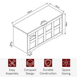 Home Discount Vida Designs Storage Ottoman Spacious Storage Space-saving Design in Black - thumbnail 7