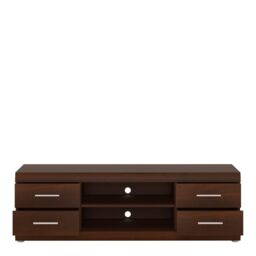 Furniture To Go Imperial Wide 4 Drawer TV Cabinet in Brown - thumbnail 2