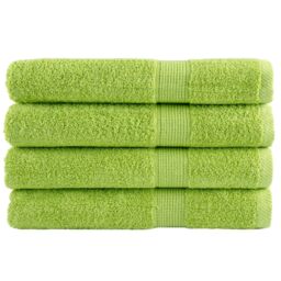 Berkfield Home Premium Sauna Towels SOLUND 4 pcs Apple Green 80x200 cm 600 gsm - thumbnail 1