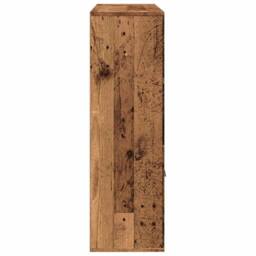 Berkfield Home Book Cabinet Old Wood 98x29x97.5 cm Engineered Wood in Brown - thumbnail 7