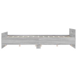 Berkfield Home Bed Frame with Headboard & Footboard Grey Sonoma 120x200 cm - Size: Small Double - thumbnail 5