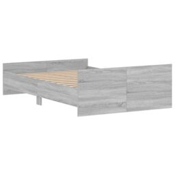 Berkfield Home Bed Frame with Headboard & Footboard Grey Sonoma 120x200 cm - Size: Small Double - thumbnail 6