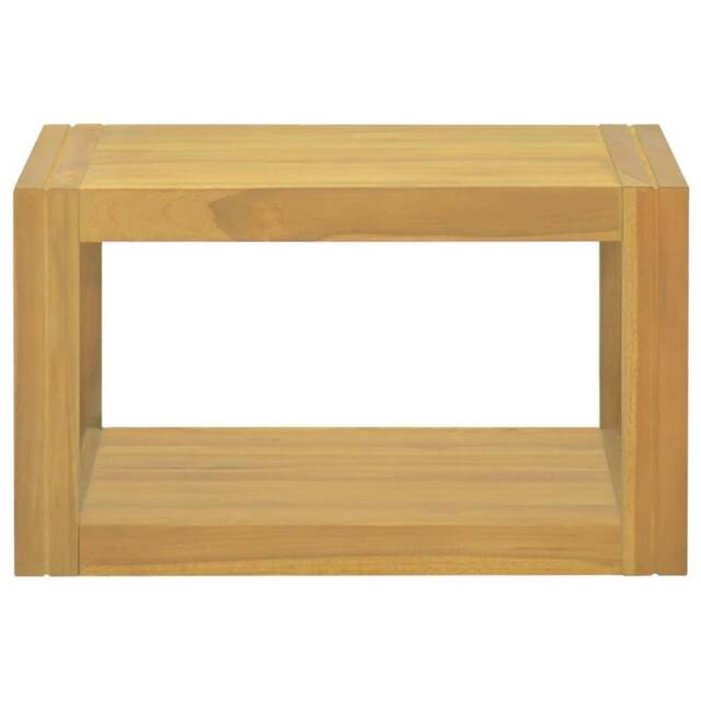 Berkfield Home Wall-mounted Bathroom Cabinet 60x45x35 cm Solid Wood Teak in Brown - Size: 60 x 45 x 35 cm - image 1