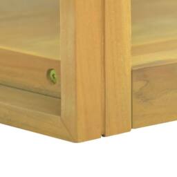 Berkfield Home Wall-mounted Bathroom Cabinet 60x45x35 cm Solid Wood Teak in Brown - Size: 60 x 45 x 35 cm - thumbnail 5