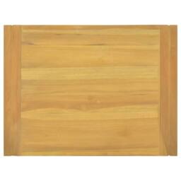 Berkfield Home Wall-mounted Bathroom Cabinet 60x45x35 cm Solid Wood Teak in Brown - Size: 60 x 45 x 35 cm - thumbnail 4