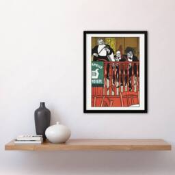 "Artery8 Salon Orchestra Meier Musicians Moriz Jung Framed Wall Art Print - Size: W12"" x H16""" - thumbnail 4