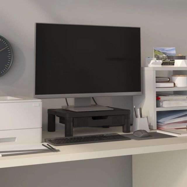 Berkfield Home Monitor Stand Black 43x30.5x13 cm - image 1
