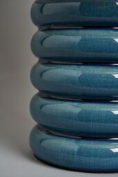 BHS Lighting Florence Flump Table Lamp in Blue - thumbnail 3