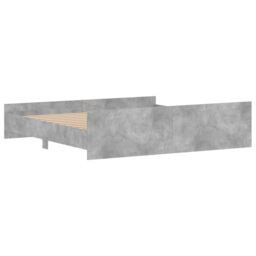 Berkfield Home Bed Frame with Headboard with Footboard Concrete Grey 180x200 cm Super King - thumbnail 6