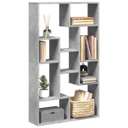 Berkfield Home Bookcase Concrete Grey 72x20x120 cm Engineered Wood - Size: 72 x 20 x 120 cm - thumbnail 1