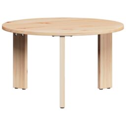 Berkfield Home Coffee Table 3 pcs Natural Solid pine wood in Brown - thumbnail 7