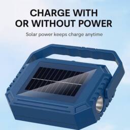 SPETLEK Solar USB Rechargeable Camping Lamp Portable LED in Blue - thumbnail 2