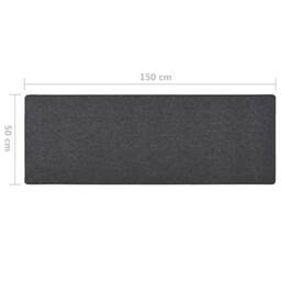 Berkfield Home Carpet Runner Anthracite 50x150 cm in Dark Grey - Size: 100 cm diameter - thumbnail 7