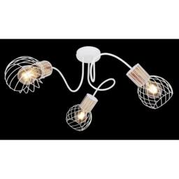 Netlighting Luise Multi Arm Semi Flush Ceiling Lamp White 3x E27 - thumbnail 5